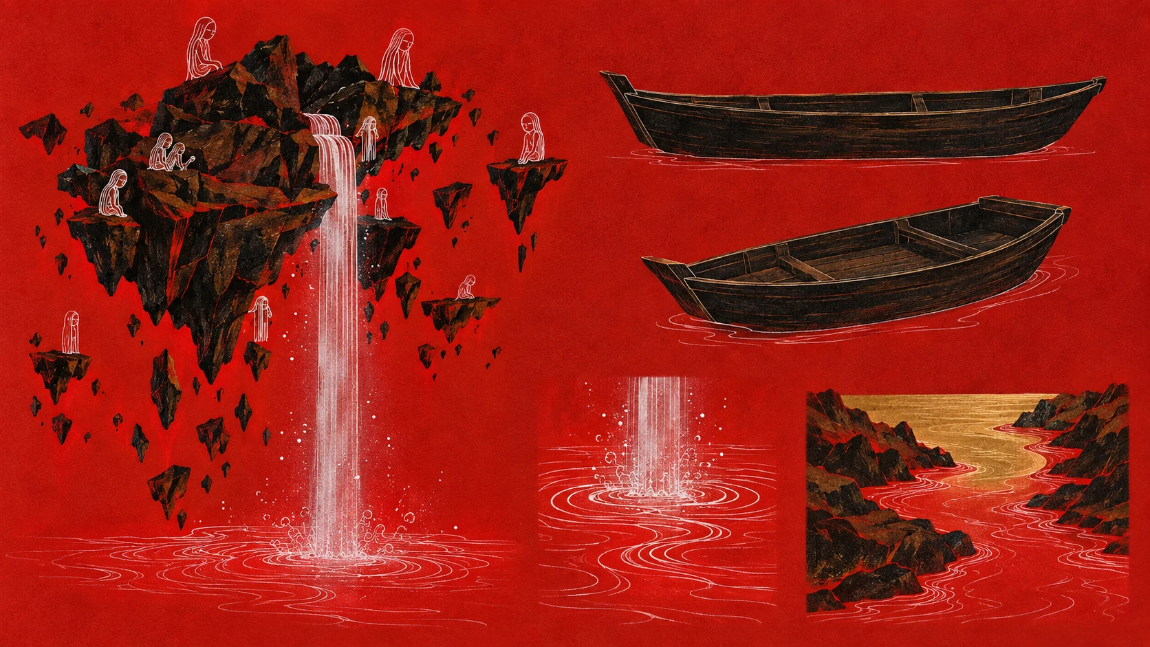 悬峰 水流与冥界之舟